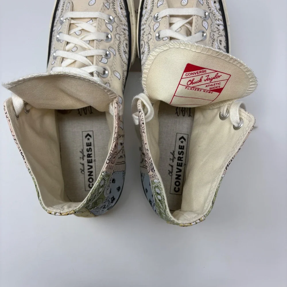 Converse x Offspring Chuck 70 Paisley High Tops 169881C Boho Streetwear M10/W12 - Picture 5 of 10